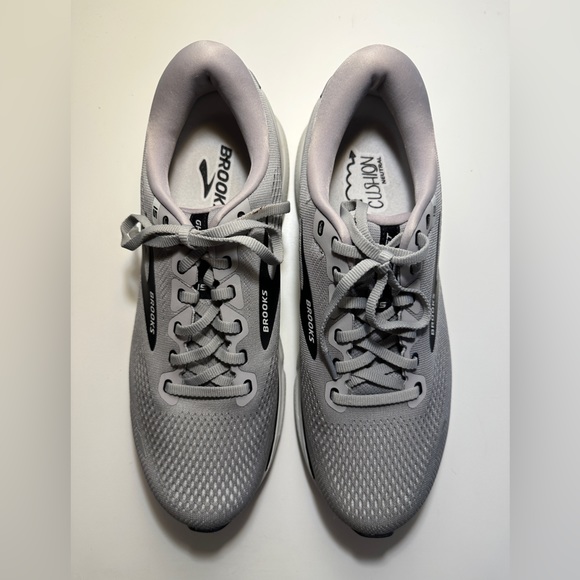 Brooks Ghost 15 Alloy/Oyster/Black Running Sneaker - Picture 2 of 7